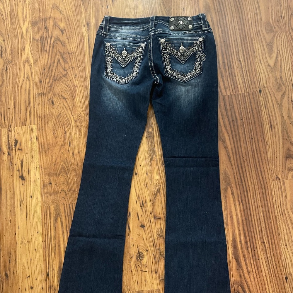 Miss me jeans, size 27, signature rise and boot cut